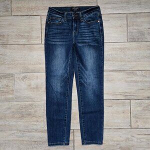 Judy Blue Relaxed Fit Skinny Jeans Women Shaping Stretch Dark Wash 26